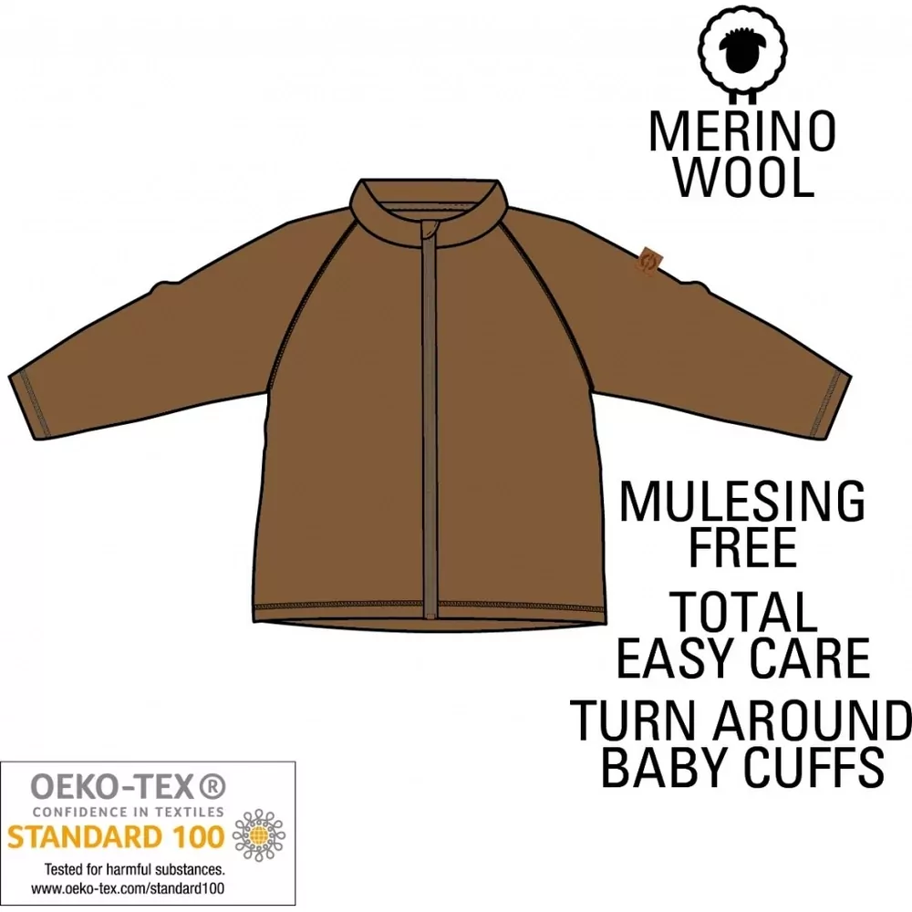 Merino-fleece kalhoty Mikk-line - Vínová