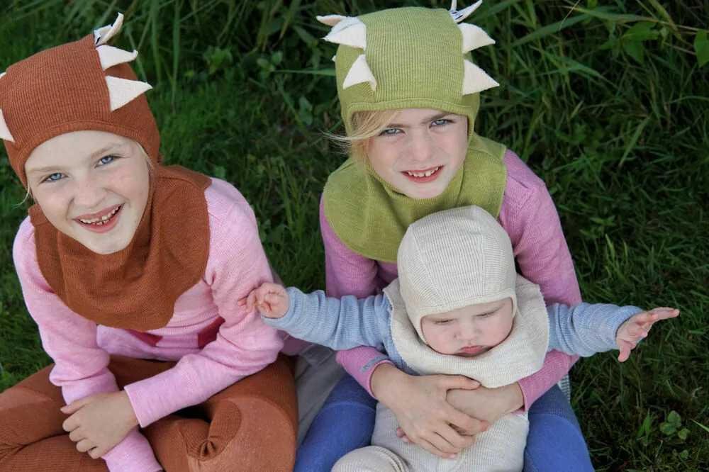 Merino kukla Dino ManyMonths - Golden Oat