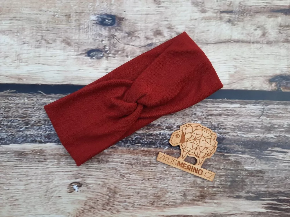 Sportovní merino čelenka ZM Basic - různé barvy
