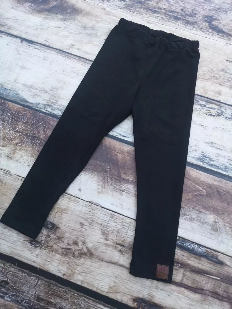 Dětské BAMBUSOVÉ legíny ZM Basic - černé - exclusive