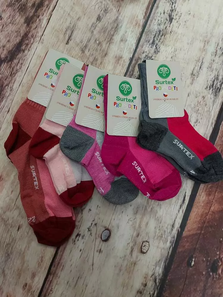 Surtex merino ponožky pro děti LÉTO