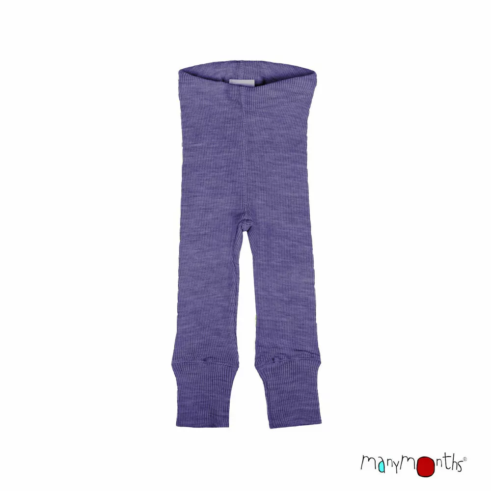 Merino legíny ManyMonths - Dusty Grape