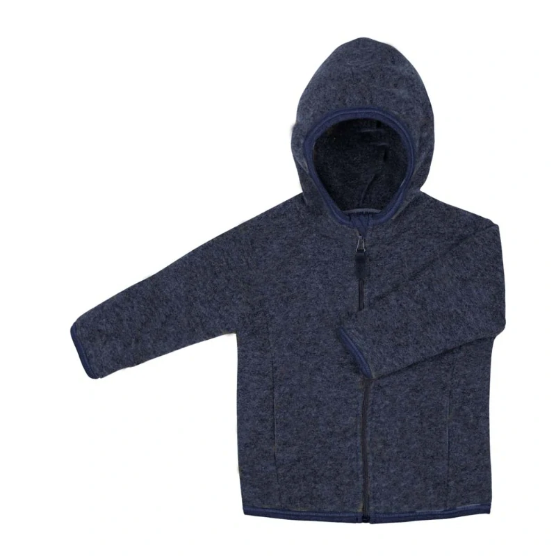 Merino-fleece bunda na zip Pure Pure - Marine