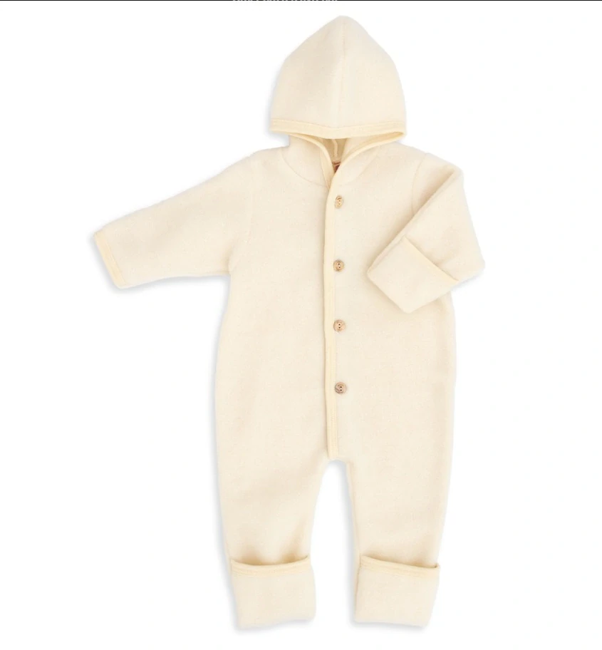 Merino fleece overal Engel - Natur