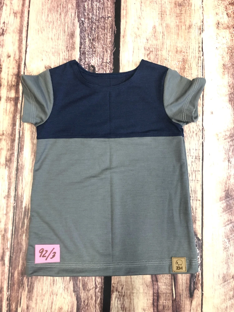 PATCHWORK LETNÍ merino tričko ZM Basic, KR - 92/98