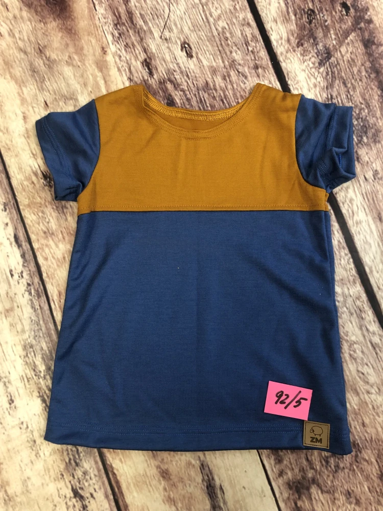 PATCHWORK LETNÍ merino tričko ZM Basic, KR - 92/98