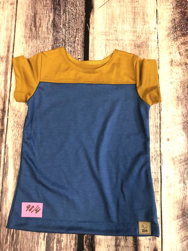 PATCHWORK LETNÍ merino tričko ZM Basic, KR - 98/104