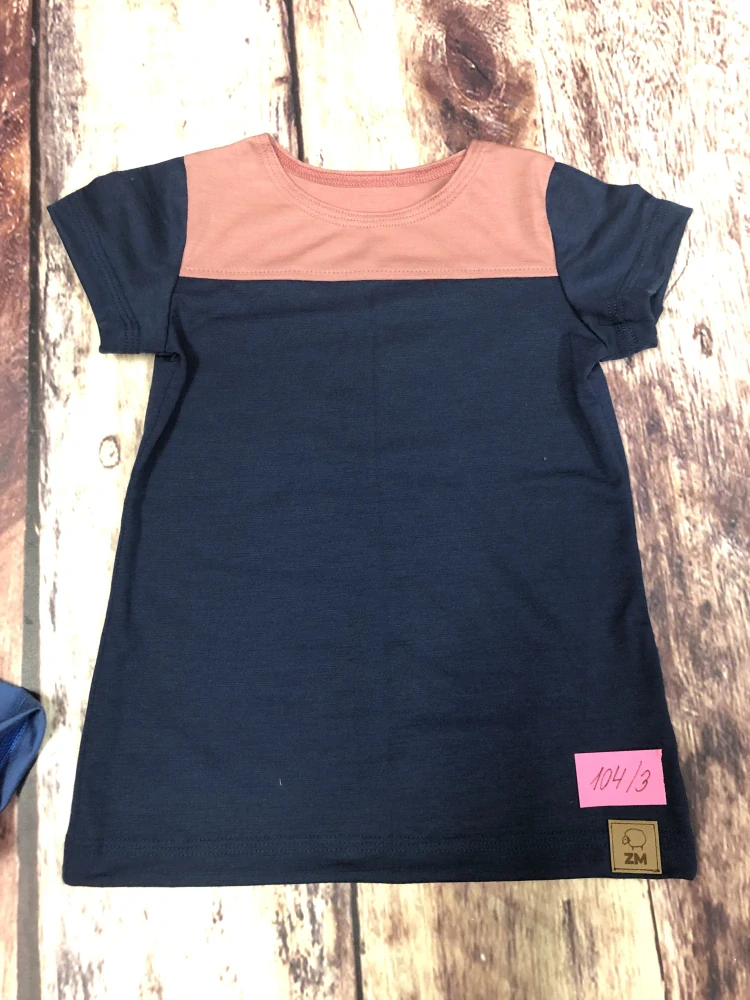 PATCHWORK LETNÍ merino tričko ZM Basic, KR - 104/110