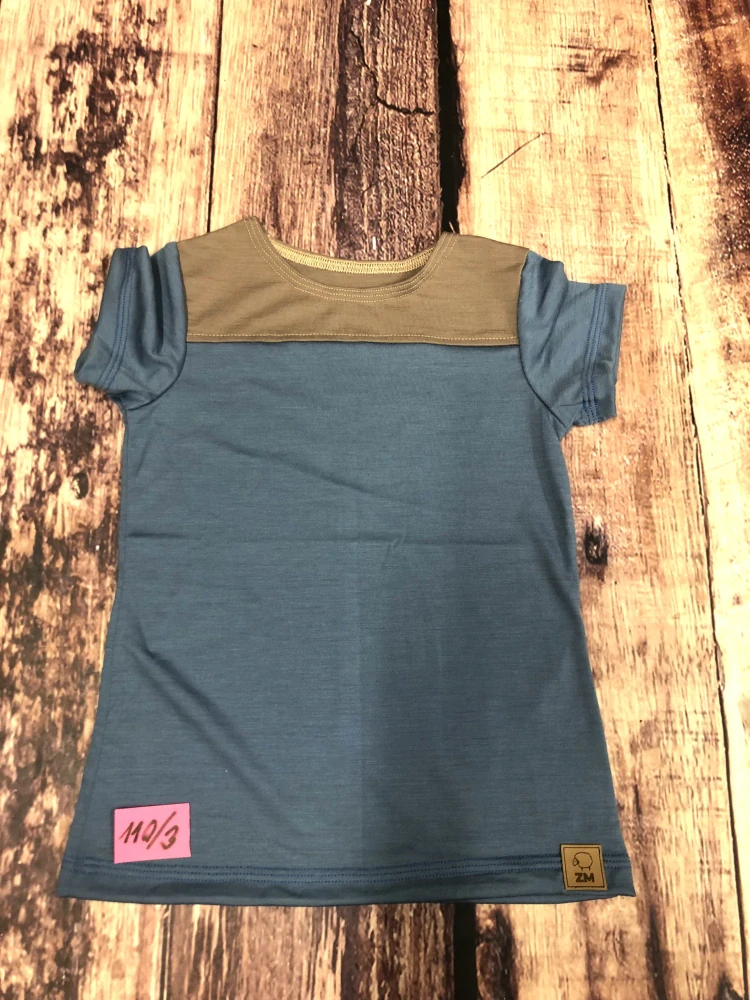 PATCHWORK LETNÍ merino tričko ZM Basic, KR - 110/116