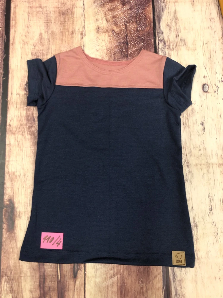 PATCHWORK LETNÍ merino tričko ZM Basic, KR - 110/116