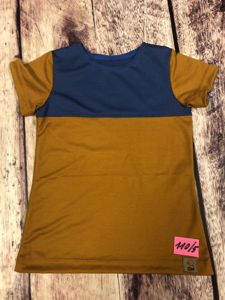 PATCHWORK LETNÍ merino tričko ZM Basic, KR - 110/116