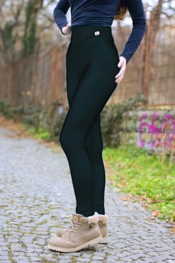 Dámské celoroční MERINO/LYCRA legíny ZM Basic - Černé