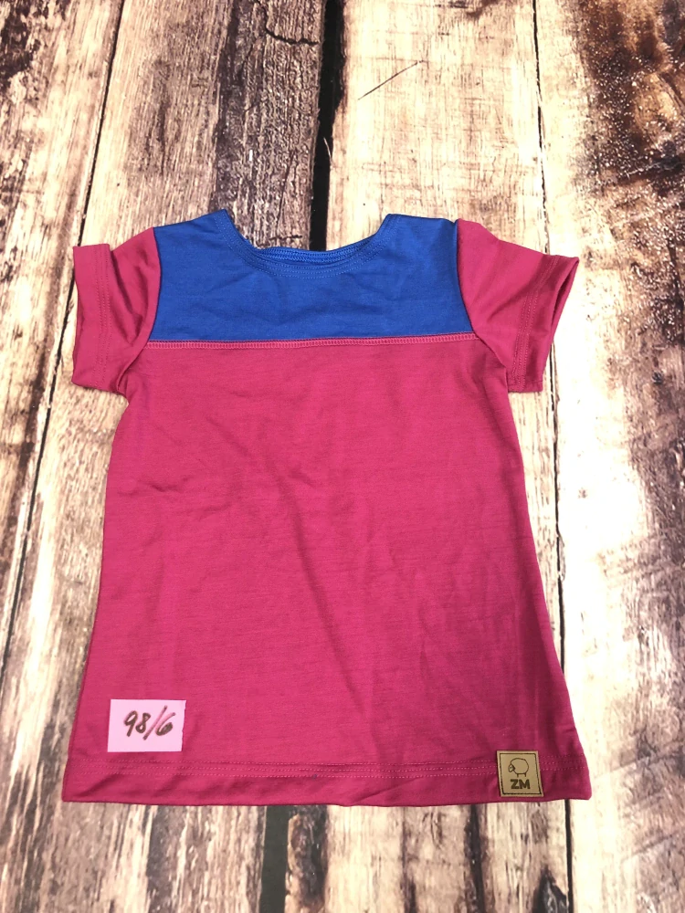 PATCHWORK LETNÍ merino tričko ZM Basic, KR - 98/104