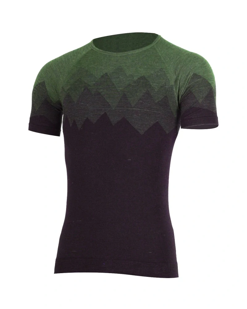 Pánské merino tričko LASTING - WESOR zelené