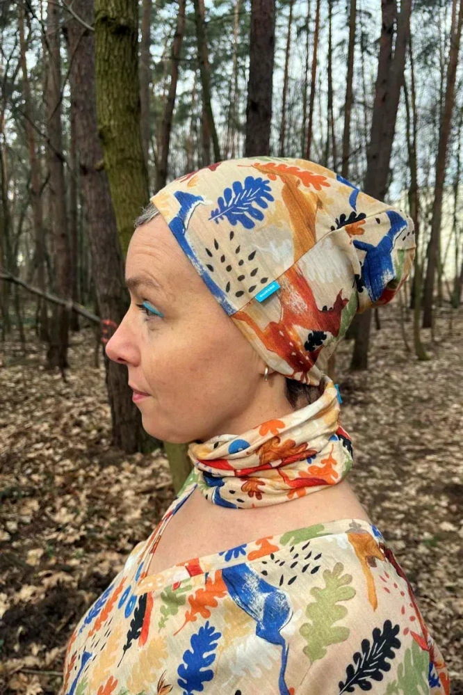 Merino nákrčník Paterns - Woods