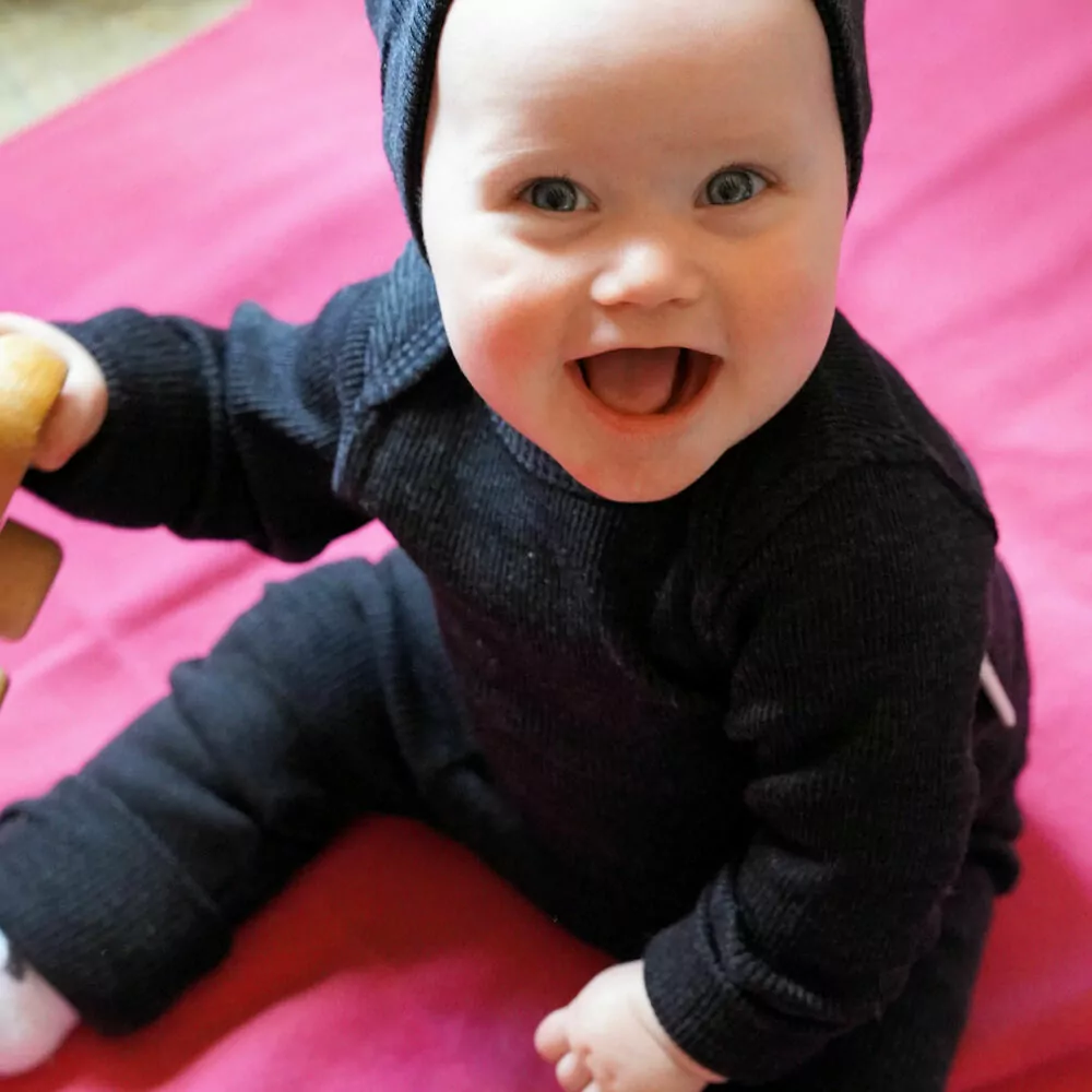 Merino body/tričko ManyMonths - Foggy Black