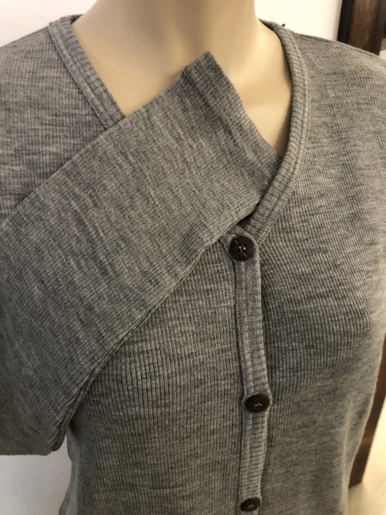 Dámský merino cardigan ManyMonths - Silver cloud