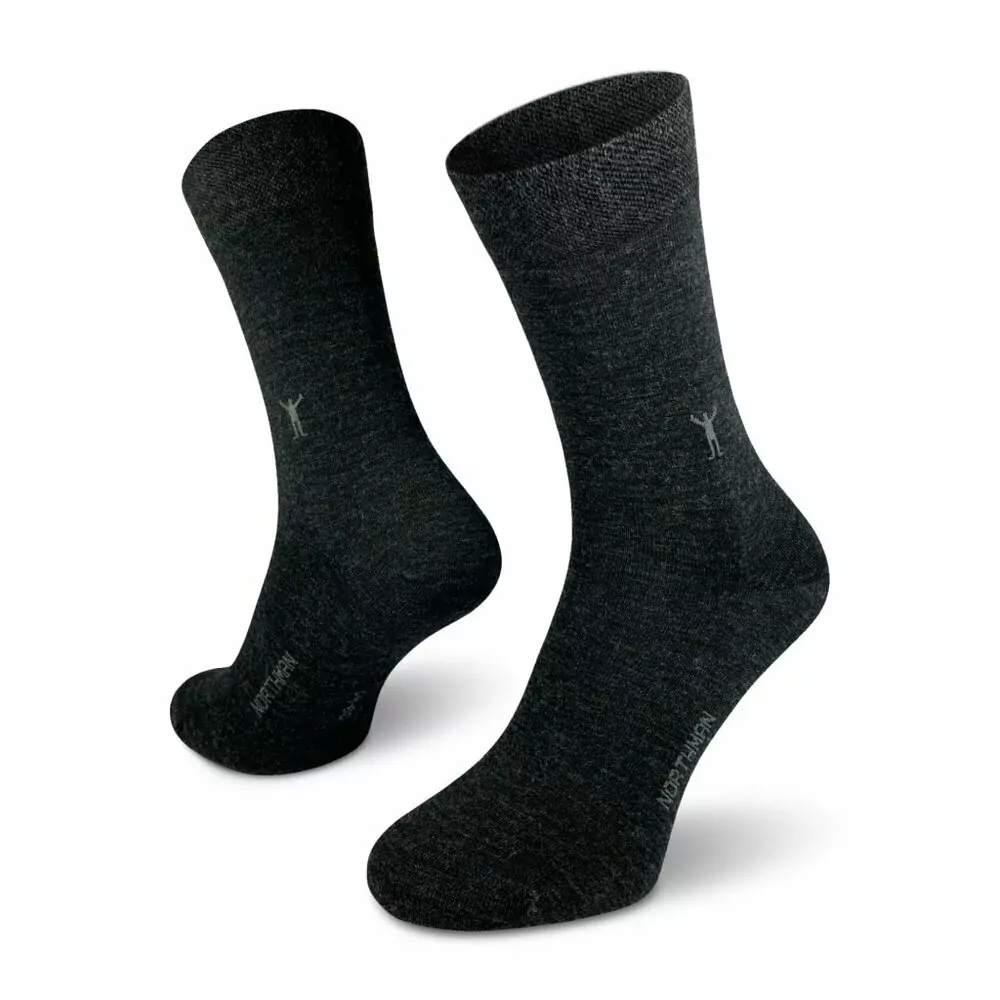 Northman - Gunnar  společenské merino 4 pack šedá