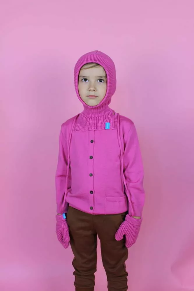 Merino kukla Paterns - Růžová