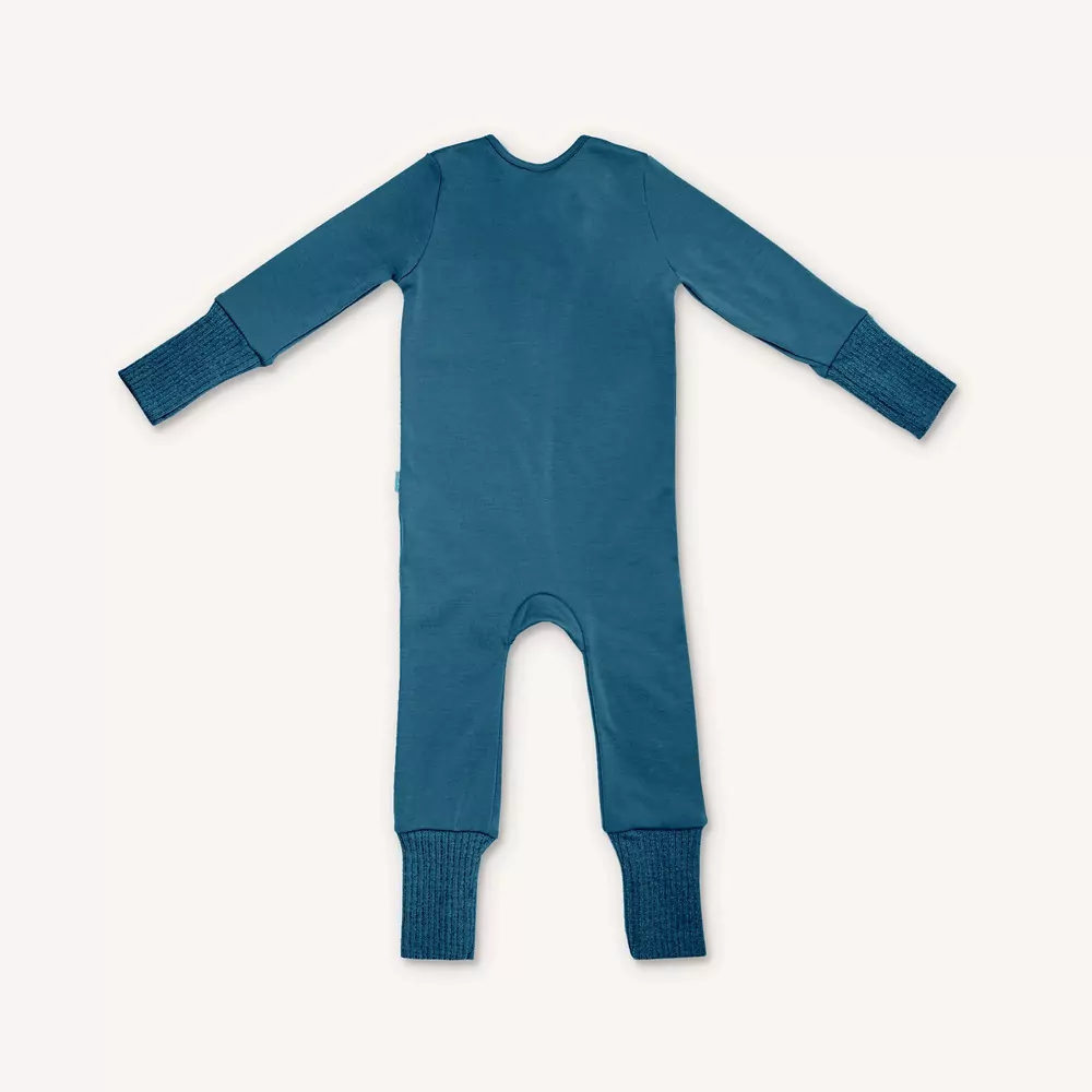 Merino overal Paterns - Petrol