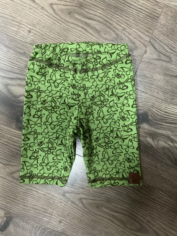 Letní merino/hedvábí komplet/pyžamo, krátký rukáv - Motýlci