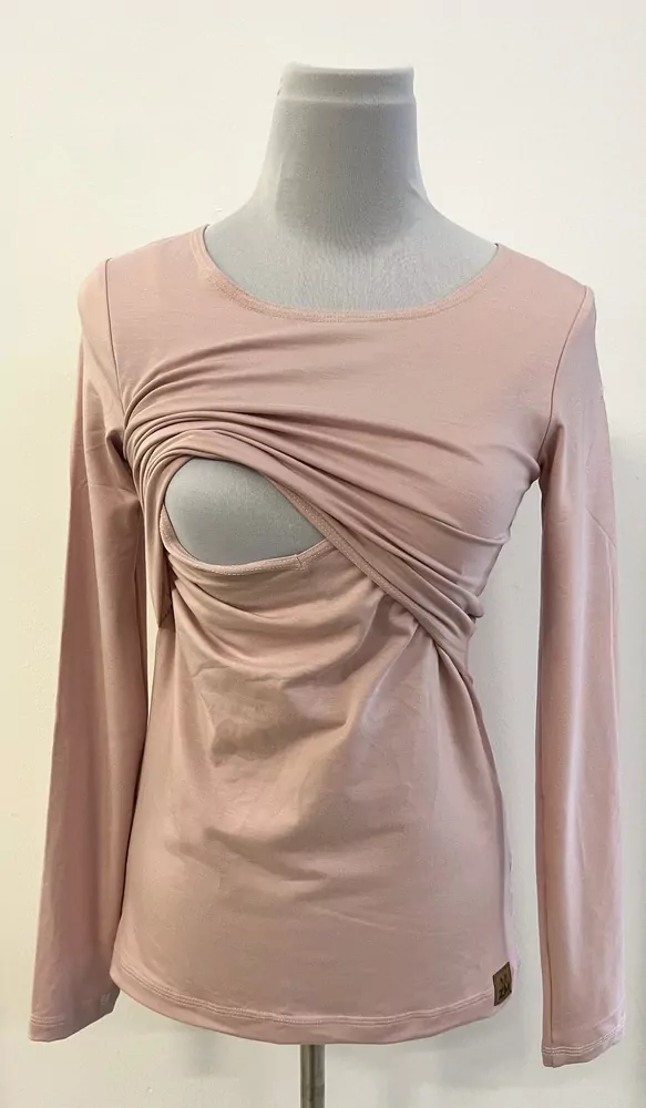 Dámské bambusové kojicí tričko ZM Basic, DR - Pink