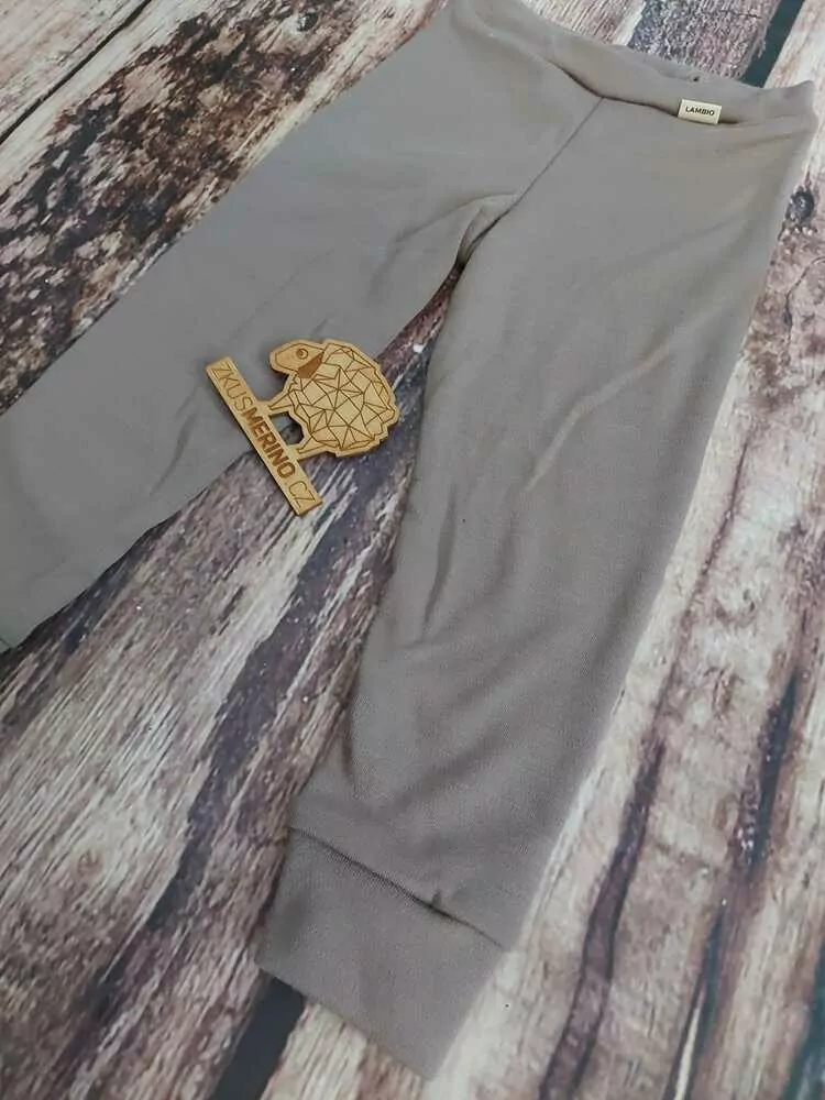 Zimní MERINO legíny Lambio - Oříšek