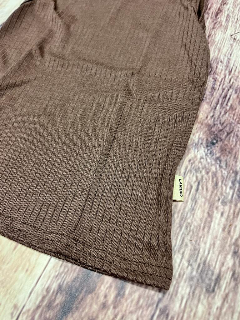 MERINO nátělník Lambio - žebro _ kávové