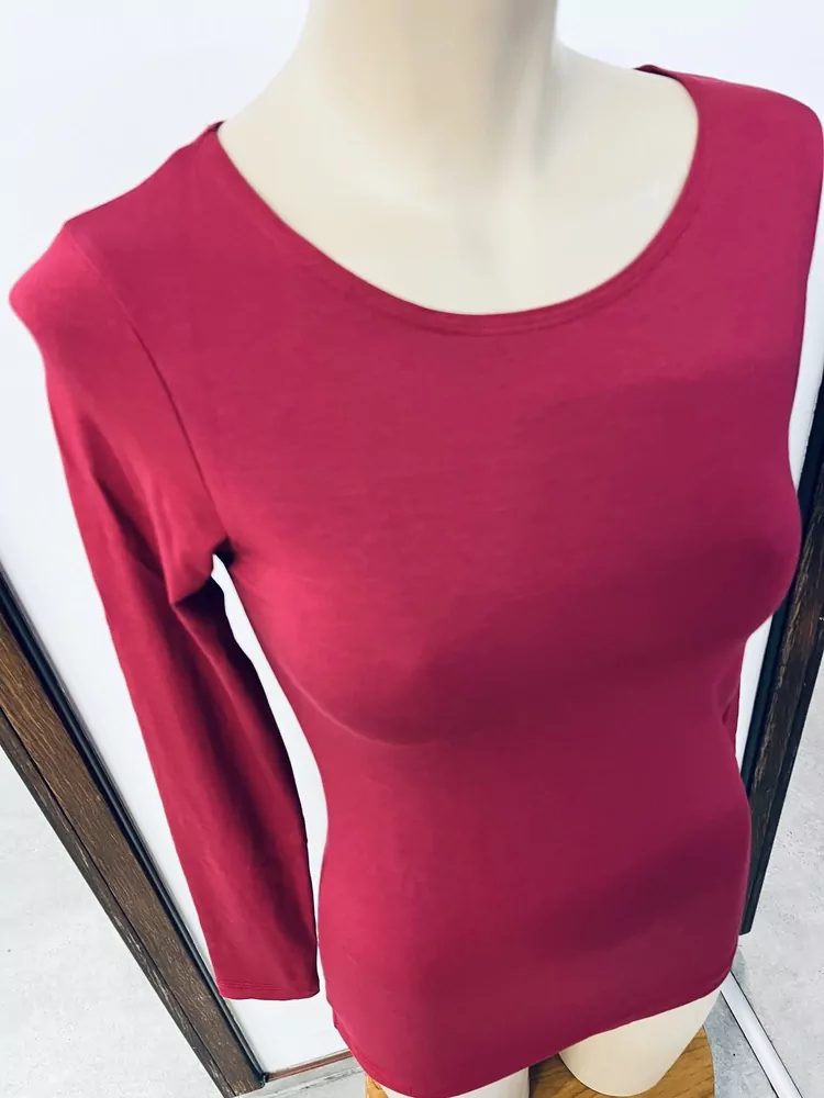 Dámské bambusové tričko ZM Basic, DR - Vínové