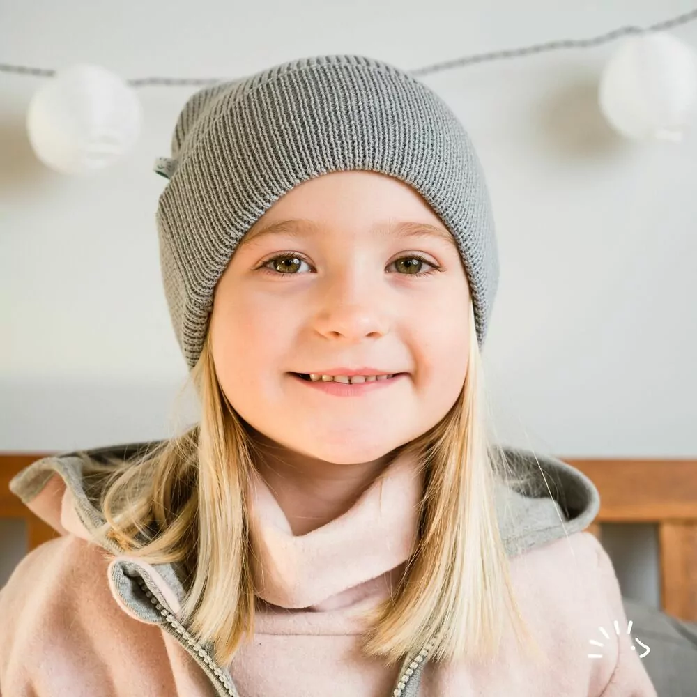 Pletená čepice Iobio - light grey