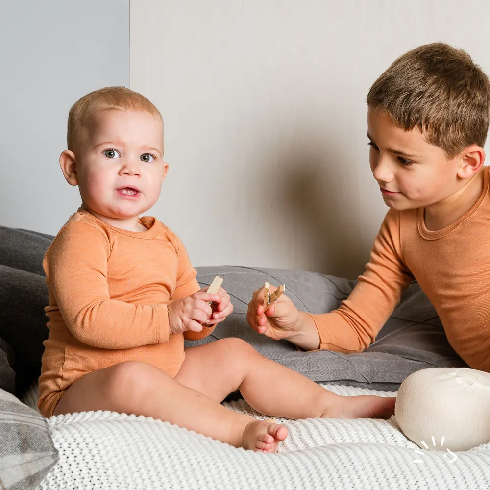 Merino/hedvábí body Iobio, dl.rukáv - Cinnamon