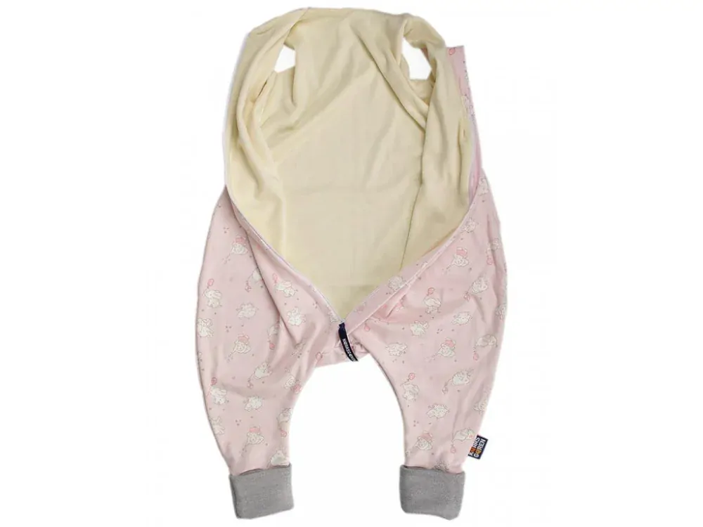 MERINO SPACÍ PYTEL S NOŽIČKAMI - SLON růžový