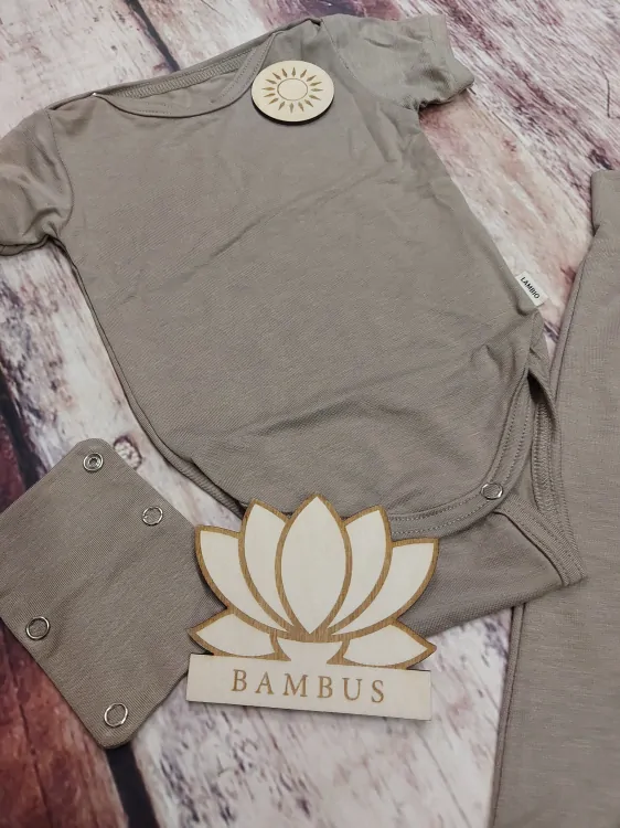 Rostoucí BAMBUSOVÝ komplet Lambio, KR - Cappuccino