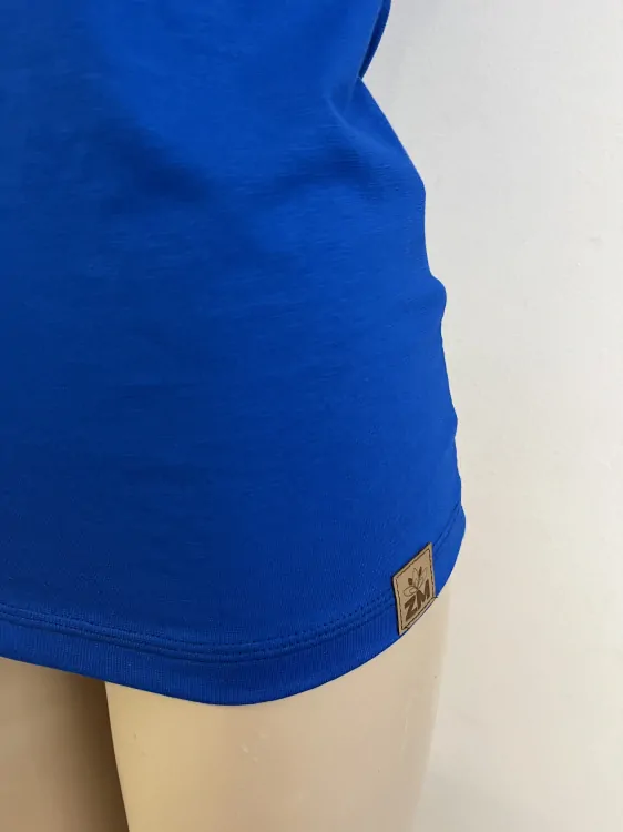 Dámské bambusové tričko ZM Basic, KR - Královsky modré