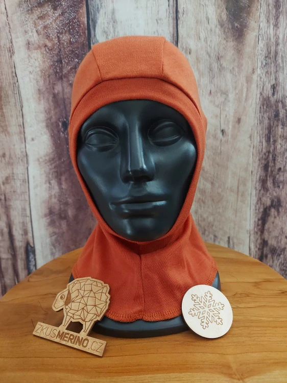 Zimní MERINO kukla Lambio - Zrzavá