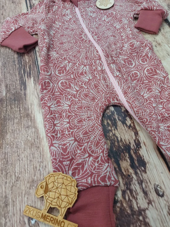 Rostoucí zimní MERINO overal Lambio, DR - Mandala kanerva