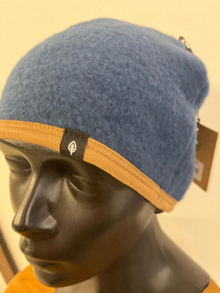 Merino-fleece čepice Beanie Pure Pure - Dark denim