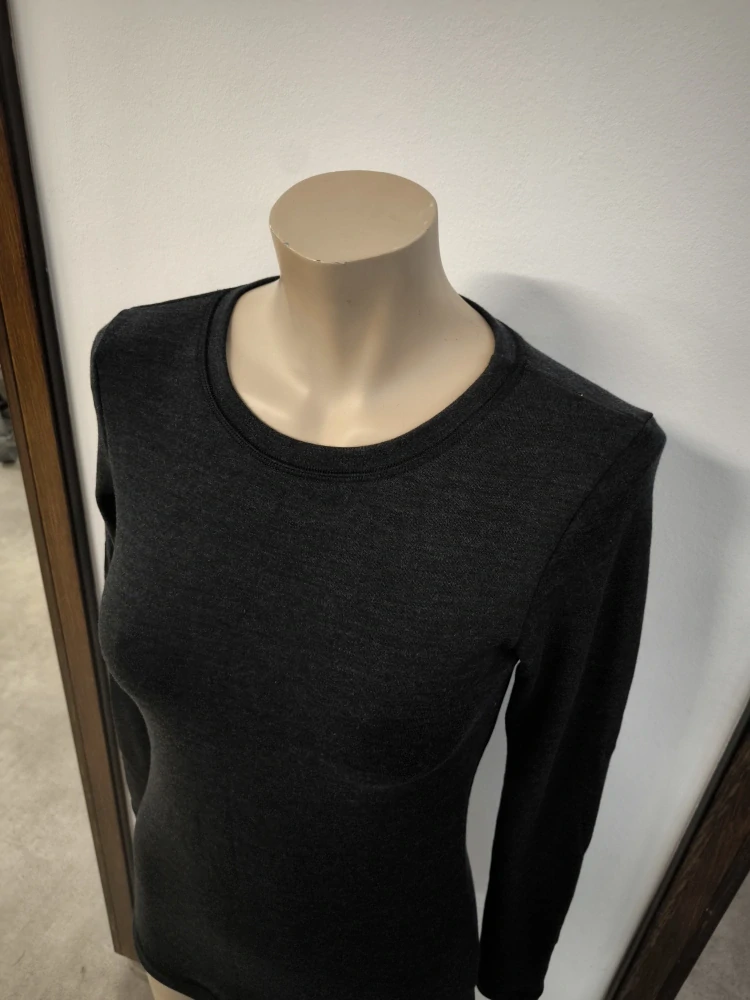 Dámské zimní MERINO tričko ZM Basic, DR - Antracit melé