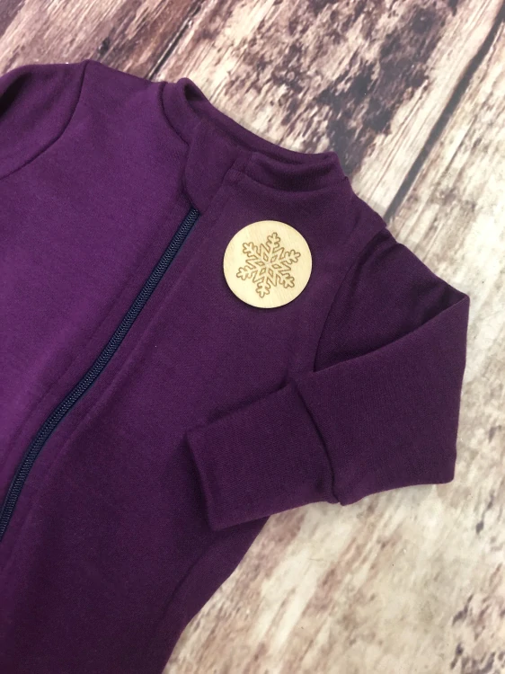 Rostoucí zimní MERINO overal Lambio, DR - Fialový