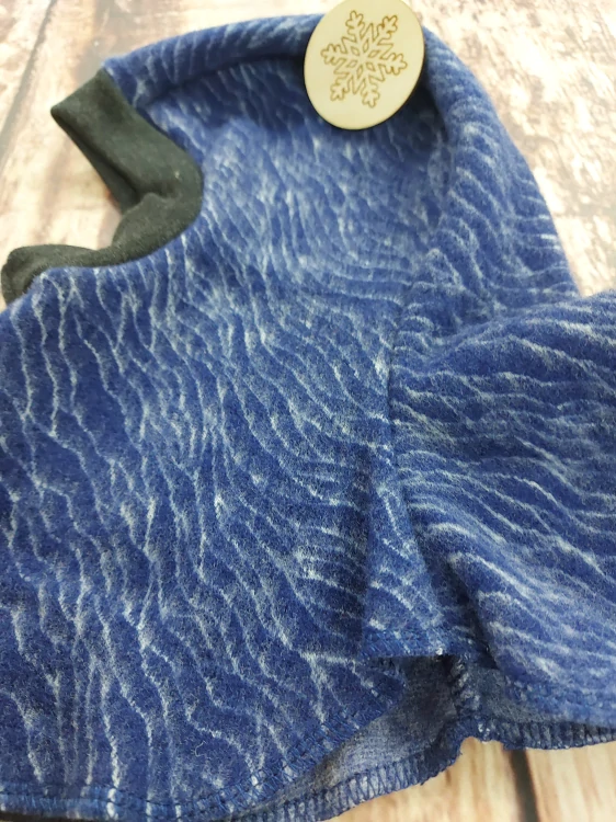 Zimní merino-fleece kukla Lambio - modré duny