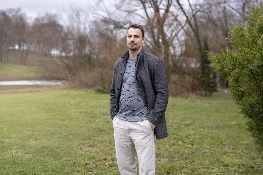 Pánské zimní MERINO tričko ZM Basic, DR - Hory