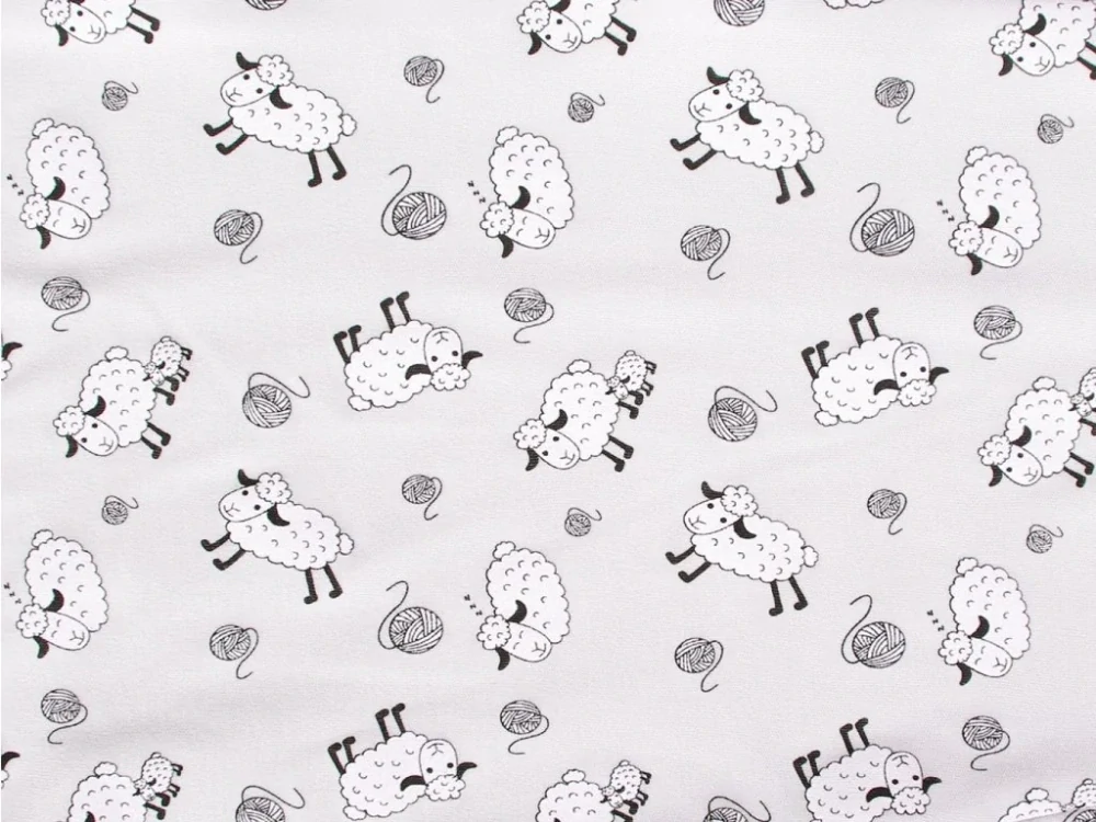 MERINO SPACÍ PYTEL S NOŽIČKAMI - OVEČKY šedé