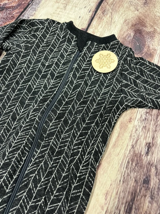 Rostoucí zimní MERINO overal Lambio, DR - Antracit šipky