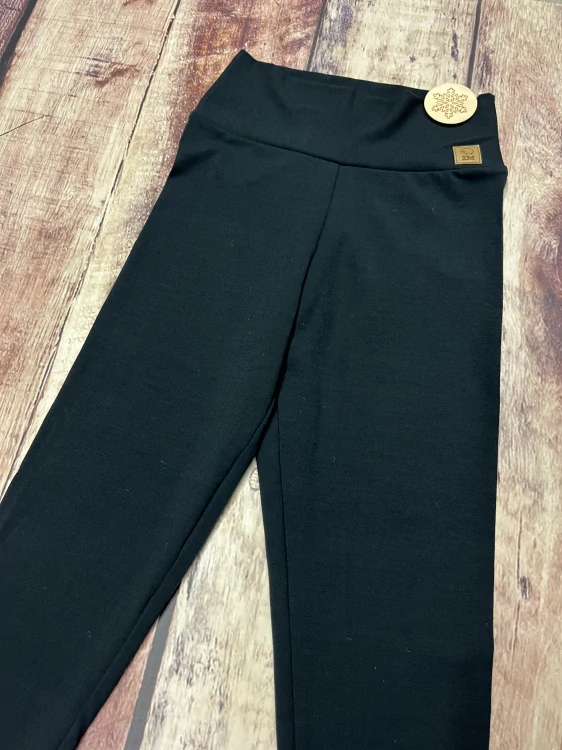 Dámské zimní merino/lycra legíny ZM basic - Černé