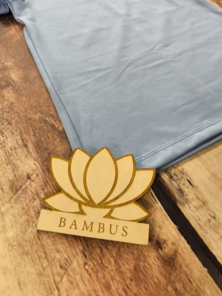 Dětské BAMBUSOVÉ triko ZM Basic, KR - Azur