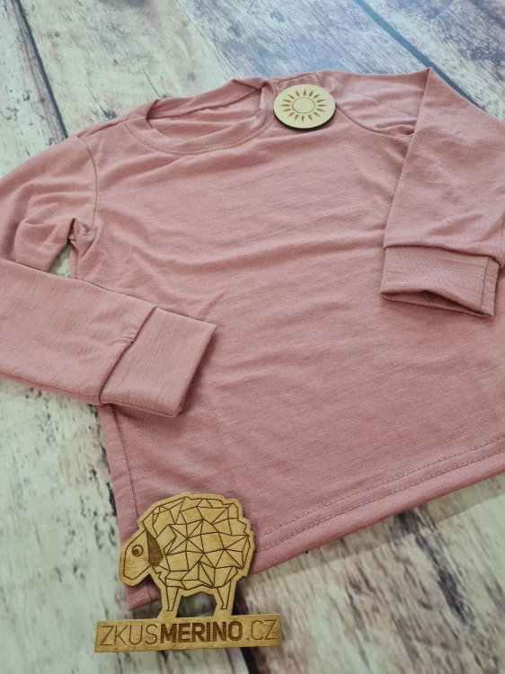 Letní MERINO tričko Lambio, DR - Dusty rose*