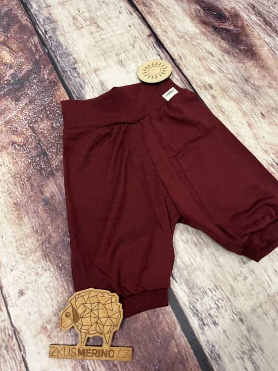 Letní MERINO capri kraťasy Lambio - Javor