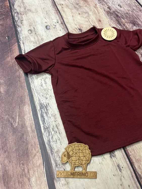Letní MERINO tričko Lambio, KR - Javor*
