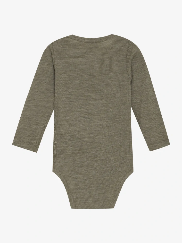 Celoroční merino body CeLaVi, DR - Žebro - Traktor - Dusky Green