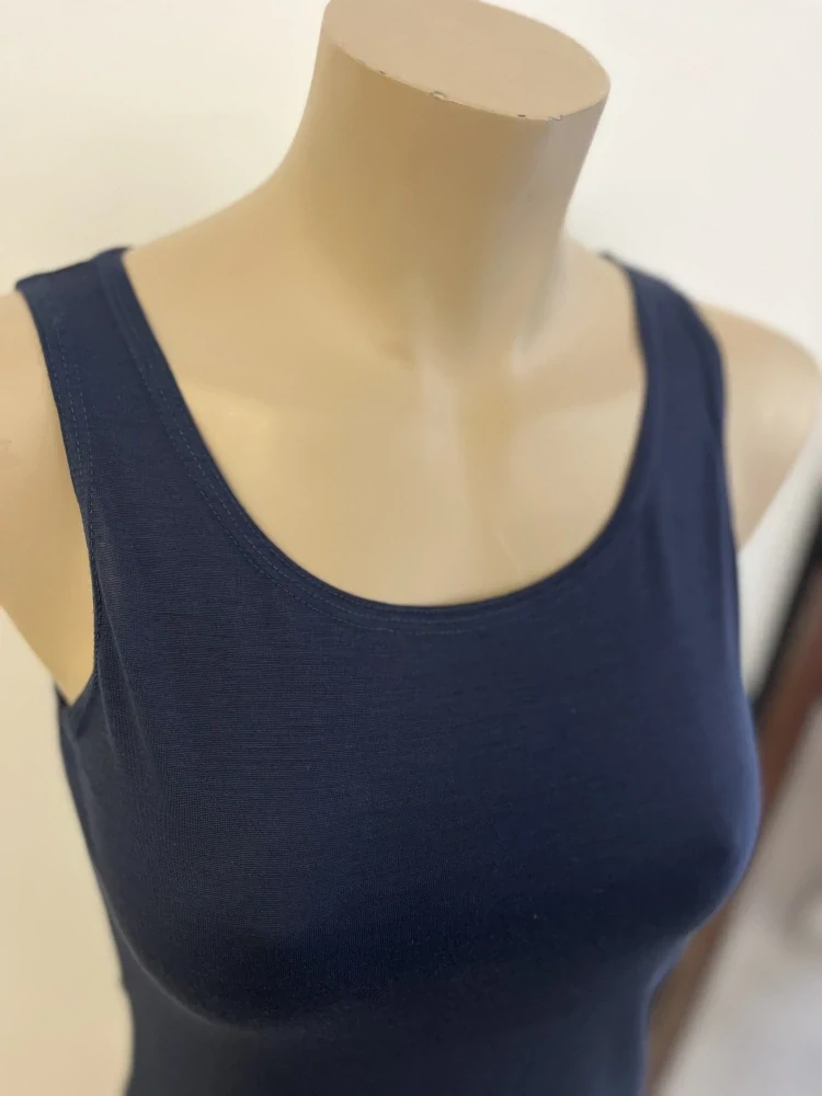 Dámské celoroční MERINO/LYCRA tílko ZM Basic - Tmavě modré